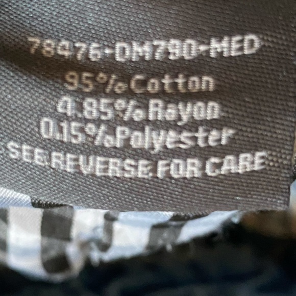 CABI Jean Shorts: High Rise Shorties w/ Black & White Checkered Inner Pockets, 0 - Picture 8 of 12